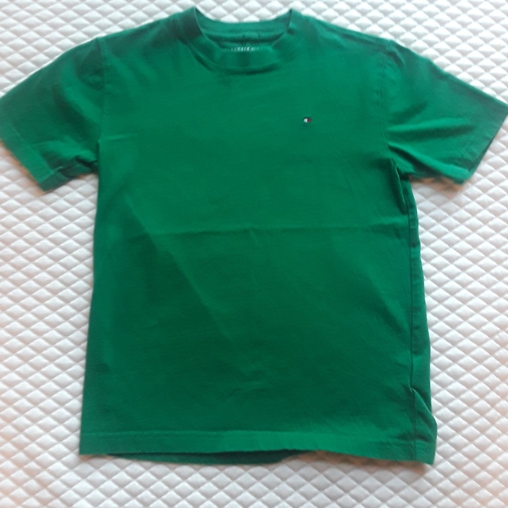 Tommy Hilfiger: Boys M Solid Green T-Shirt